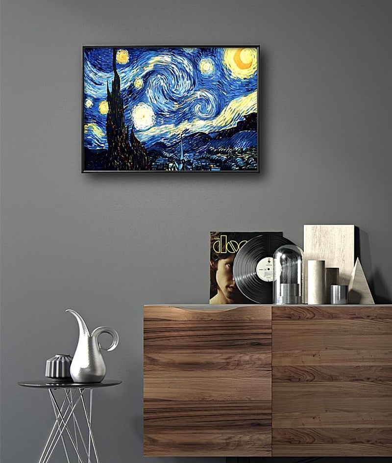 NIHOJIUMA NIHO-JIUMA Van Gogh Starry Night 5D Diamond Painting Kits, DIY Full Drill Diamond Art Gift for Adults & Teens, Home Wall Decoration (30 X 40 cm/12 X 16 inches) - Image 3